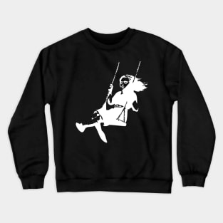 A girl on a swing Crewneck Sweatshirt